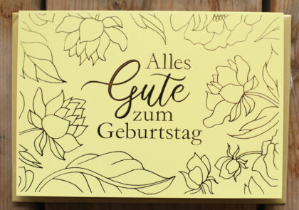 Grußkarte "Alles Gute zum Geburtstag"