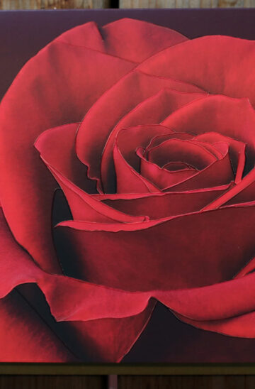 Grußkarte "Rote Rose"
