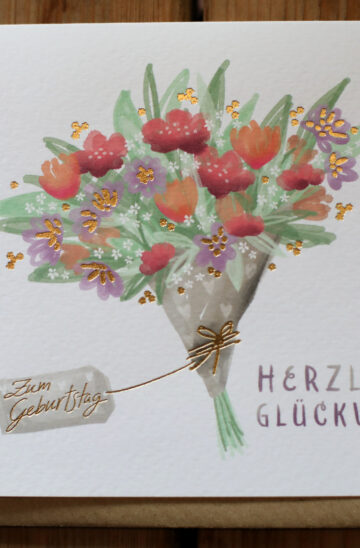 Grußkarte "Herzlichen Glückwunsch"