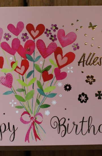 Grußkarte "Alles Liebe, Happy Birthday"