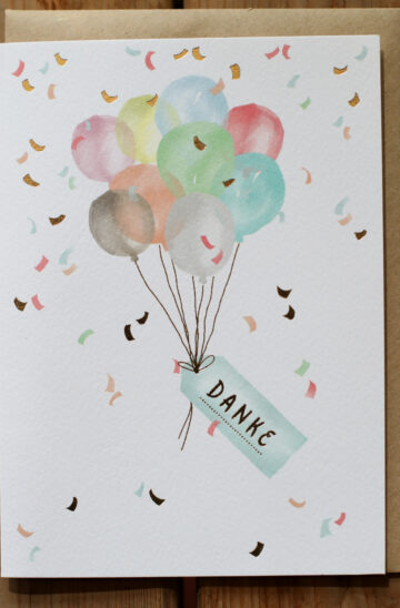 Grußkarte "Danke"