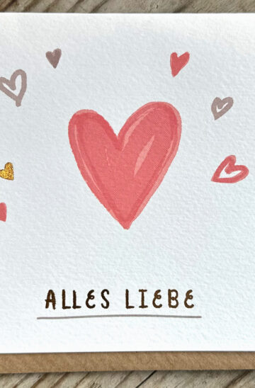 Grußkarte "Alles Liebe"